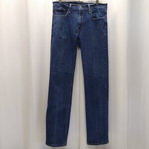 Levi's 514 Straight Fit Men's Jeans Tag: W33 L34 (Actual W32 L32) Blue Denim